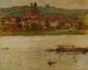 克劳德 莫奈 : Barge on the Seine at Vertheuil
